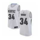 Youth Nike Memphis Grizzlies #34 Brandan Wright Swingman White NBA Jersey - City Edition