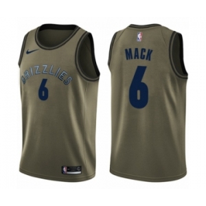 Youth Nike Memphis Grizzlies #6 Shelvin Mack Swingman Green Salute to Service NBA Jersey