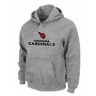 Arizona Cardinals Authentic Logo Pullover Hoodie Grey