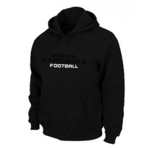 Arizona Cardinals Authentic font Pullover Hoodie Black