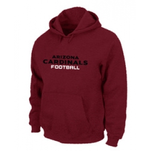 Arizona Cardinals Authentic font Pullover Hoodie Red