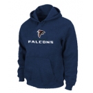 Atlanta Falcons Authentic Logo Pullover Hoodie D.Blue