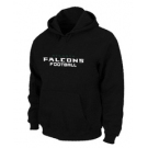 Atlanta Falcons Authentic font Pullover Hoodie Black