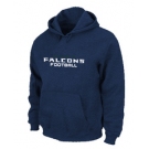 Atlanta Falcons Authentic font Pullover Hoodie D.Blue