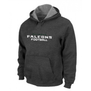 Atlanta Falcons Authentic font Pullover Hoodie D.Grey