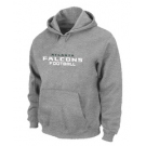 Atlanta Falcons Authentic font Pullover Hoodie Grey