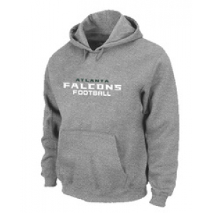 Atlanta Falcons Authentic font Pullover Hoodie Grey