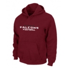 Atlanta Falcons Authentic font Pullover Hoodie Red