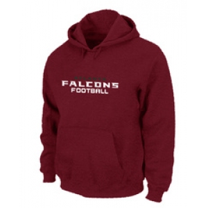 Atlanta Falcons Authentic font Pullover Hoodie Red