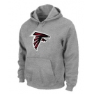 Atlanta Falcons Logo Pullover Hoodie Grey