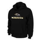 Baltimore Ravens Authentic Logo Pullover Hoodie Black