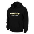 Baltimore Ravens Authentic font Pullover Hoodie Black