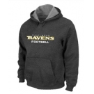 Baltimore Ravens Authentic font Pullover Hoodie D.Grey