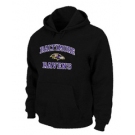 Baltimore Ravens Heart & Soul Pullover Hoodie Black