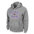 Baltimore Ravens Heart & Soul Pullover Hoodie Grey