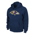 Baltimore Ravens Logo Pullover Hoodie D.Blue