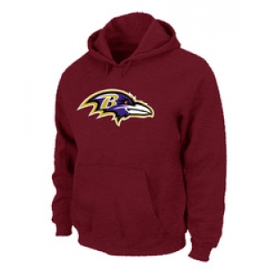 Baltimore Ravens Logo Pullover Hoodie RED