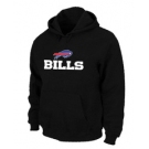 Buffalo Bills Authentic Logo Pullover Hoodie Black