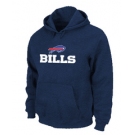 Buffalo Bills Authentic Logo Pullover Hoodie D.Blue