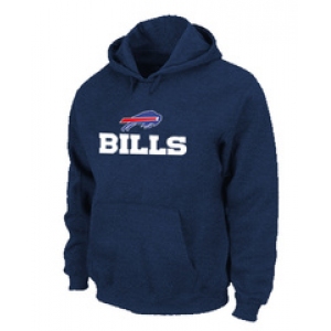 Buffalo Bills Authentic Logo Pullover Hoodie D.Blue