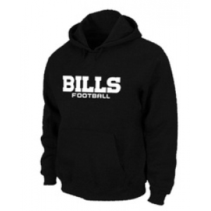 Buffalo Bills Authentic font Pullover Hoodie Black