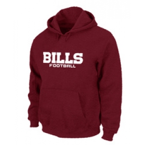 Buffalo Bills Authentic font Pullover Hoodie Red