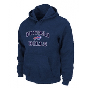 Buffalo Bills Heart & Soul Pullover Hoodie D.Blue