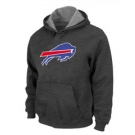 Buffalo Bills Logo Pullover Hoodie D.Grey