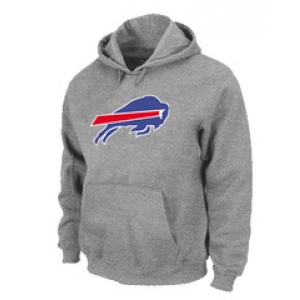 Buffalo Bills Logo Pullover Hoodie Grey