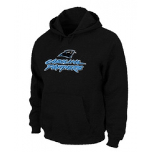 Carolina Panthers Authentic Logo Pullover Hoodie Black