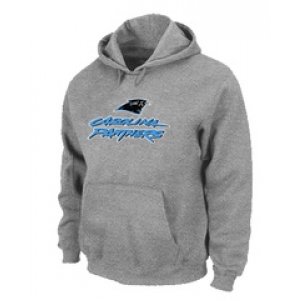 Carolina Panthers Authentic Logo Pullover Hoodie Grey