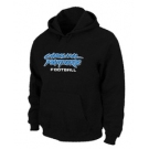 Carolina Panthers Authentic font Pullover Hoodie Black