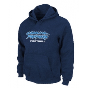 Carolina Panthers Authentic font Pullover Hoodie D.Blue