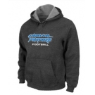 Carolina Panthers Authentic font Pullover Hoodie D.Grey