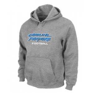 Carolina Panthers Authentic font Pullover Hoodie Grey