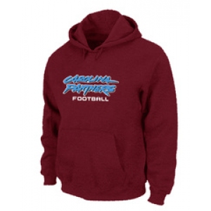 Carolina Panthers Authentic font Pullover Hoodie Red