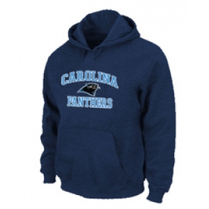 Carolina Panthers Heart & Soul Pullover Hoodie D.Blue
