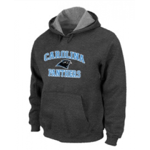 Carolina Panthers Heart & Soul Pullover Hoodie D.Grey