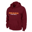 Chicago Bears Authentic font Pullover Hoodie Red