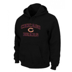 Chicago Bears Heart & Soul Pullover Hoodie Black