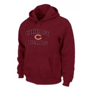 Chicago Bears Heart & Soul Pullover Hoodie Red