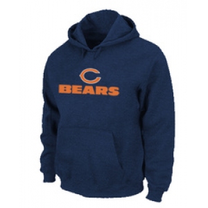 Chicago Bears Sideline Legend Authentic logo Pullover Hoodie D.Blue