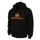 Cincinnati Bengals Authentic Logo Pullover Hoodie Black