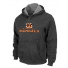 Cincinnati Bengals Authentic Logo Pullover Hoodie D.Grey