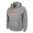 Cincinnati Bengals Authentic font Pullover Hoodie Grey