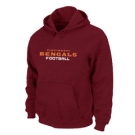 Cincinnati Bengals Authentic font Pullover Hoodie Red