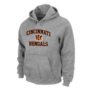 Cincinnati Bengals Heart & Soul Pullover Hoodie Grey