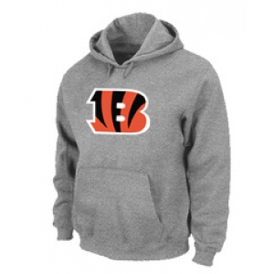 Cincinnati Bengals Logo Pullover Hoodie Grey