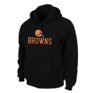 Cleveland Browns Authentic Logo Pullover Hoodie Black