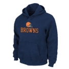 Cleveland Browns Authentic Logo Pullover Hoodie D.Blue